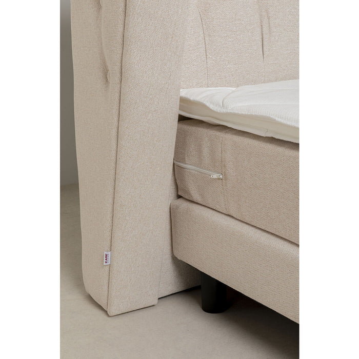 Bed Boxspring Benito Moon creme Kare Design