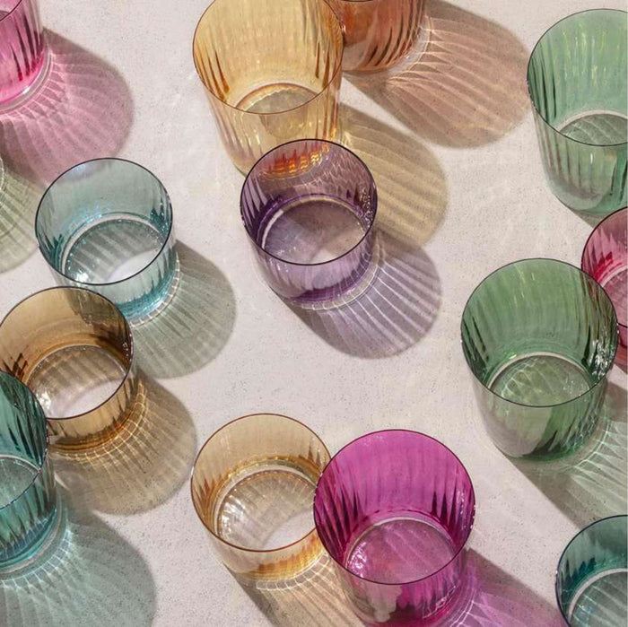 L.S.A. - Gems Tumbler Glas 560 ml Set van 4 Stuks Assorti