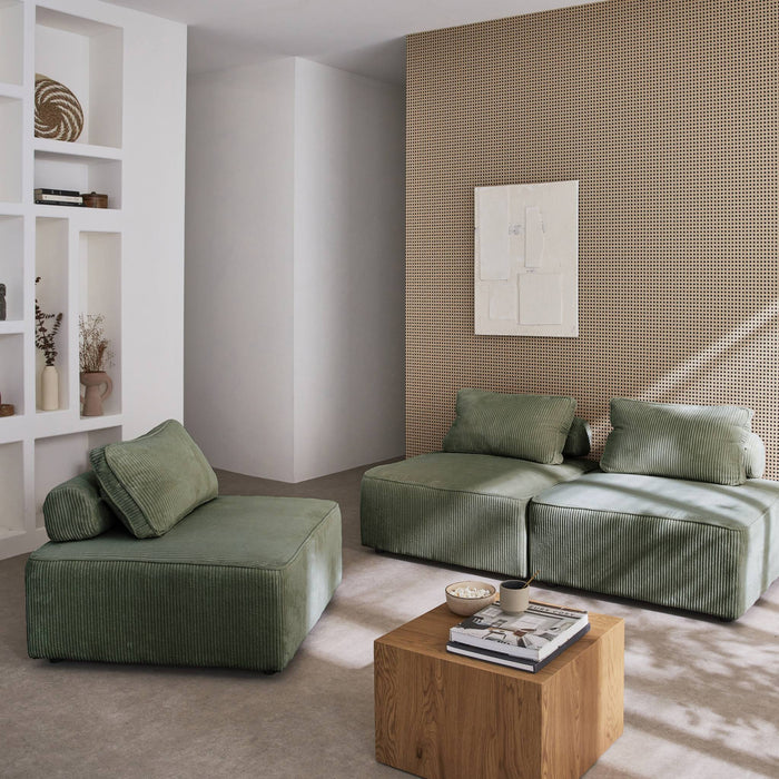 sweeek - Fauteuils corduroy 1 zitplaats (set van 3)