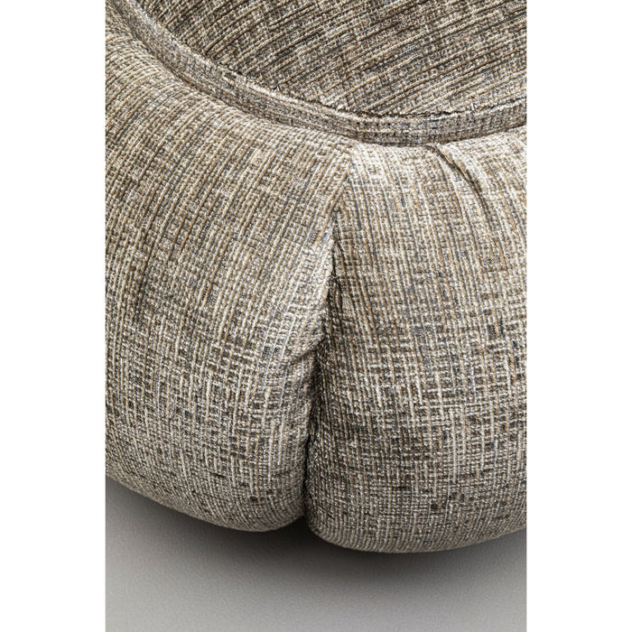 Kare Poef Fiori Grijs Ø52cm