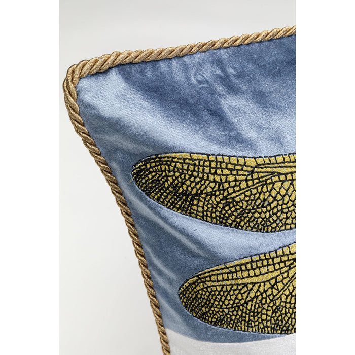 Kare Kussen Glitter Dragonfly White 50x30cm