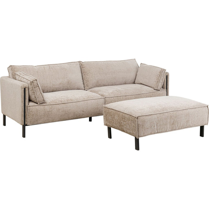 Sofa Victor 3-Zits beige Kare Design