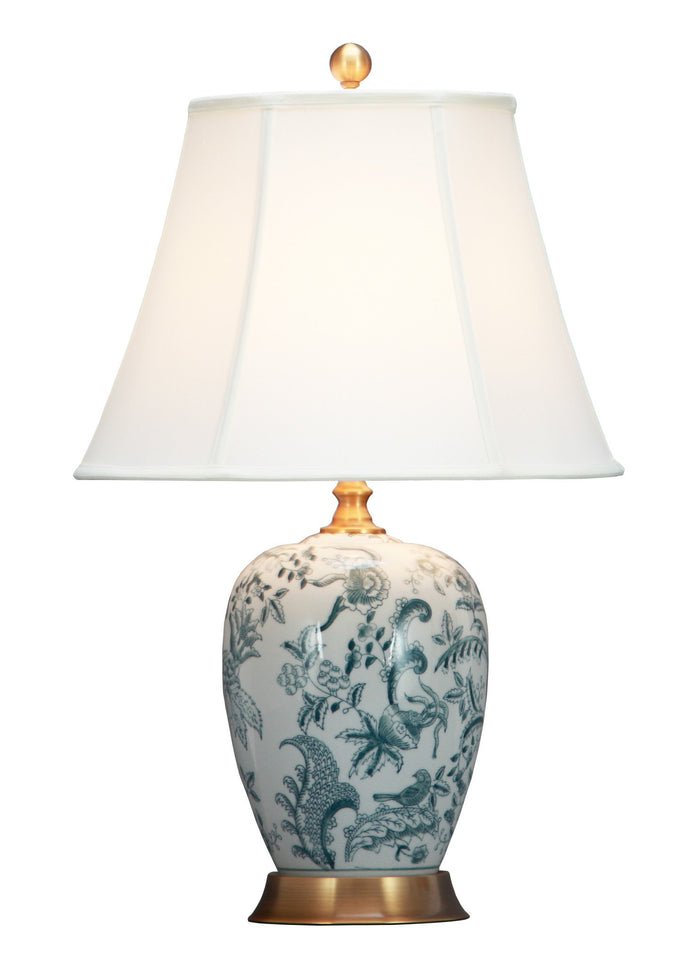 Fine Asianliving Chinese Tafellamp met Kap Keramiek