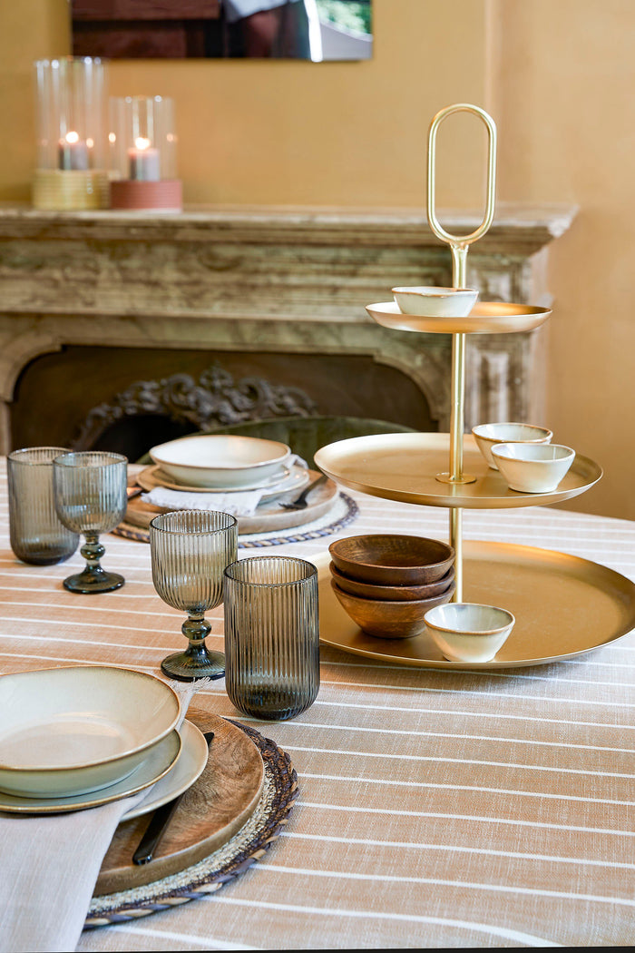 Mica Decorations Merlot Drinkglas - Set van 6 - 400 ml - Grijs