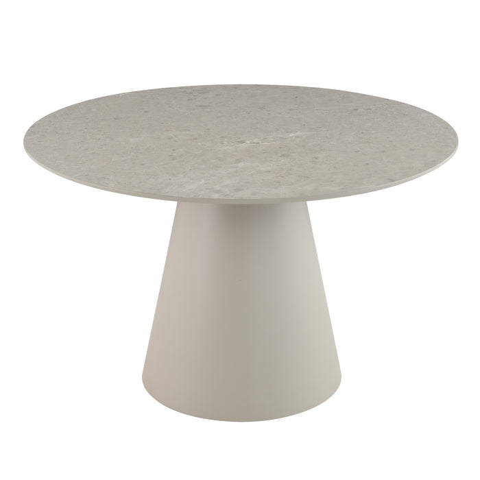 DÉJA Living - Eettafel Greige Marmerlook - 120x120x75cm - Vince