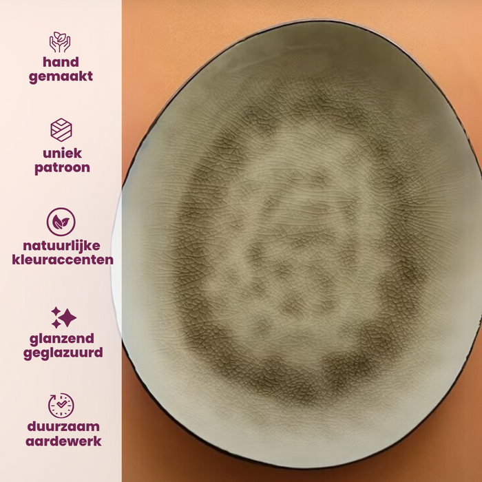 Cosy & Trendy Dinerborden Streetfood 27.5 x 23 cm - 10 Stuks