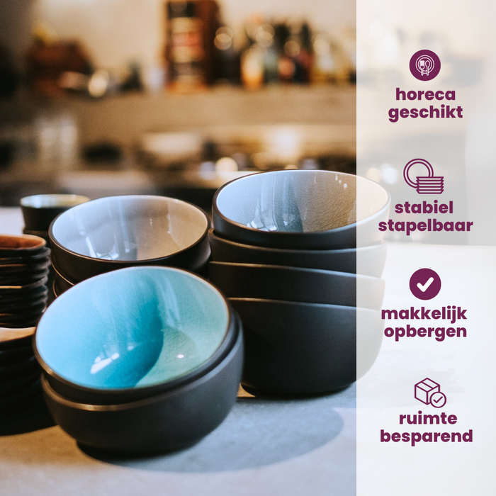 Cosy & Trendy Kleine Kommen Streetfood 11 x 8 cm | 120 ml- 10 Stuks