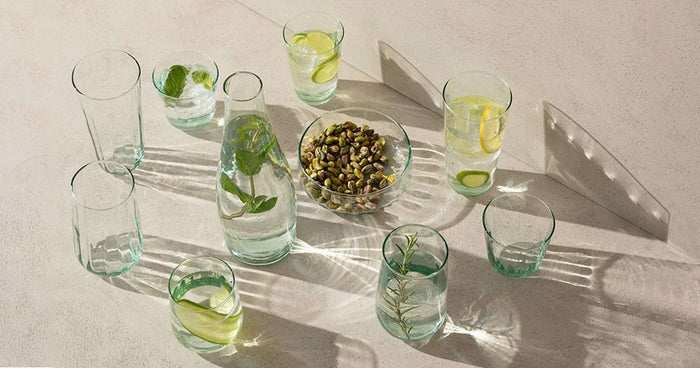 L.S.A. - Mia Tumbler Glas 410 ml Set van 4 Stuks