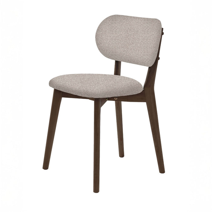 Giga Living - Eetkamerstoel Beige|Walnoot - Stilo - Set van 2