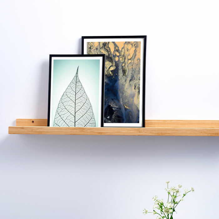 Lisomme Juul houten wandplank bamboe - 75 x 10 cm