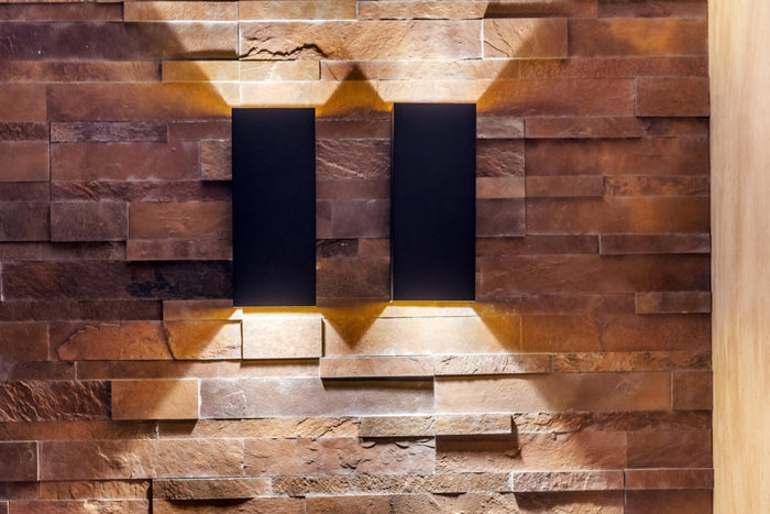 Artdelight Wandlamp Dante 2 XL Zwart GU10 Up & Downlight