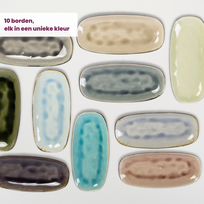 Cosy & Trendy Tapasborden Streetfood 22.5 x 10 cm - 10 Stuks