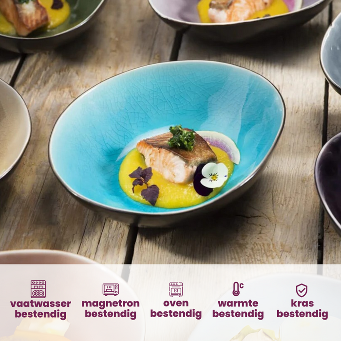 Cosy & Trendy Diepe Borden Streetfood 19.5 x 16 x 5 cm - 10 Stuks