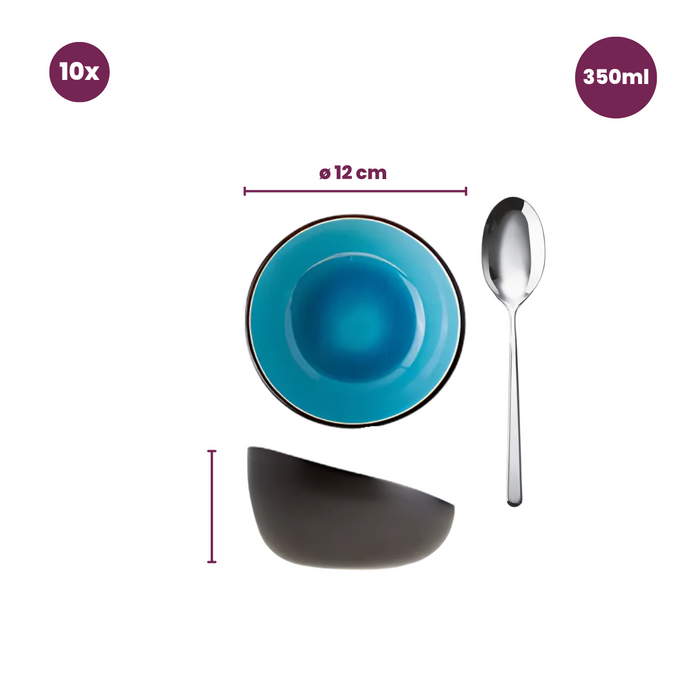 Cosy & Trendy Kleine Kommen Streetfood ø 12 cm | 350 ml - 10 Stuks
