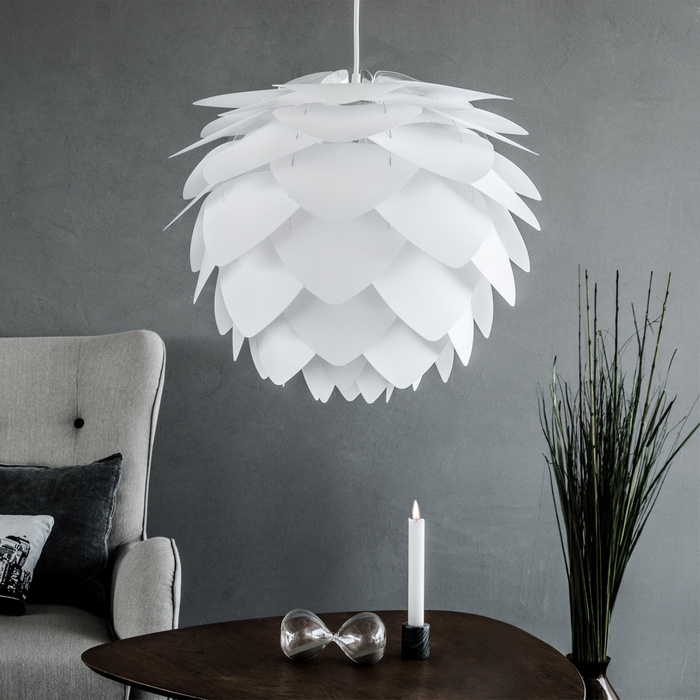 Umage Silvia Medium hanglamp white - met koordset zwart - Ø 50 cm
