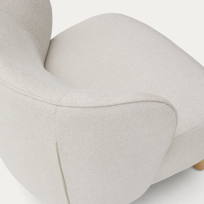 Kave Home Ulit Fauteuil - Chenille - Beige