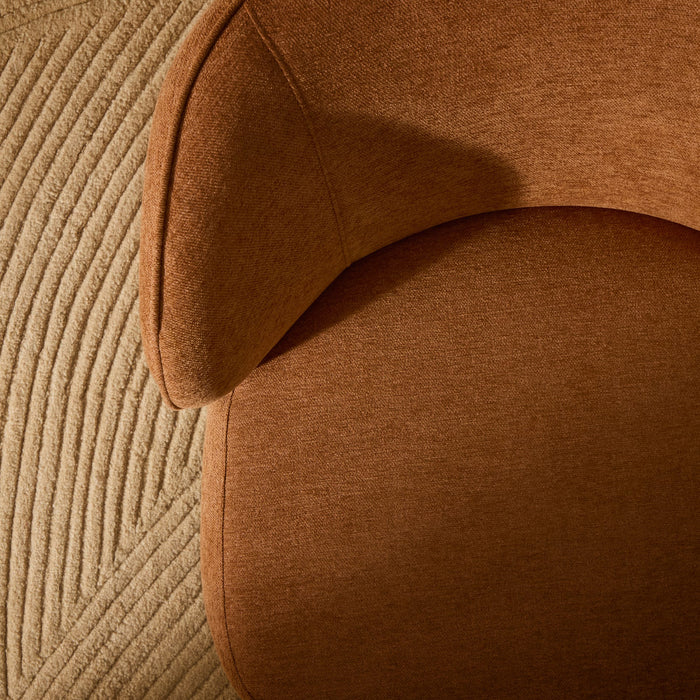 Kave Home Ulit Fauteuil - Chenille - Terracotta