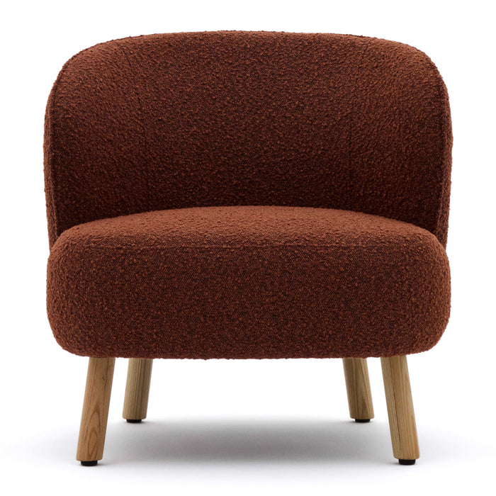 Kave Home Ulit Fauteuil - Bouclé - Terracotta