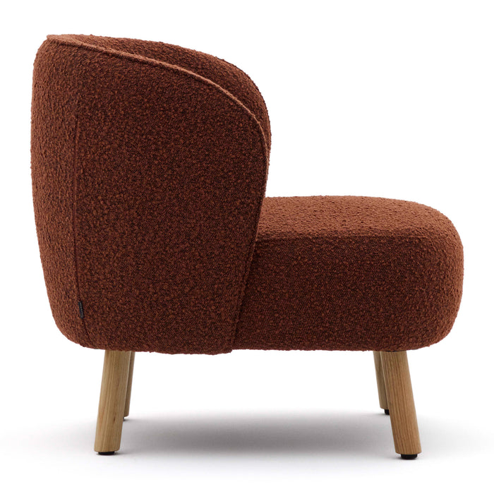 Kave Home Ulit Fauteuil - Bouclé - Terracotta