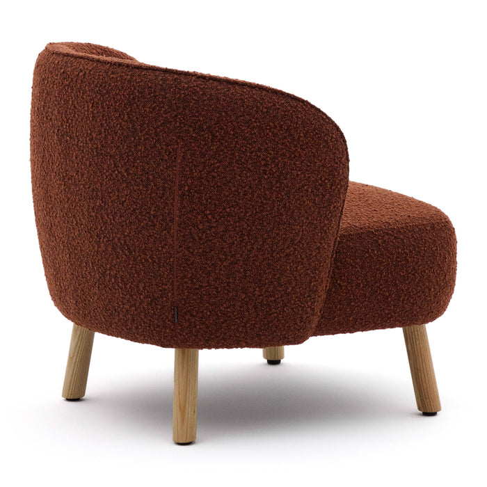 Kave Home Ulit Fauteuil - Bouclé - Terracotta