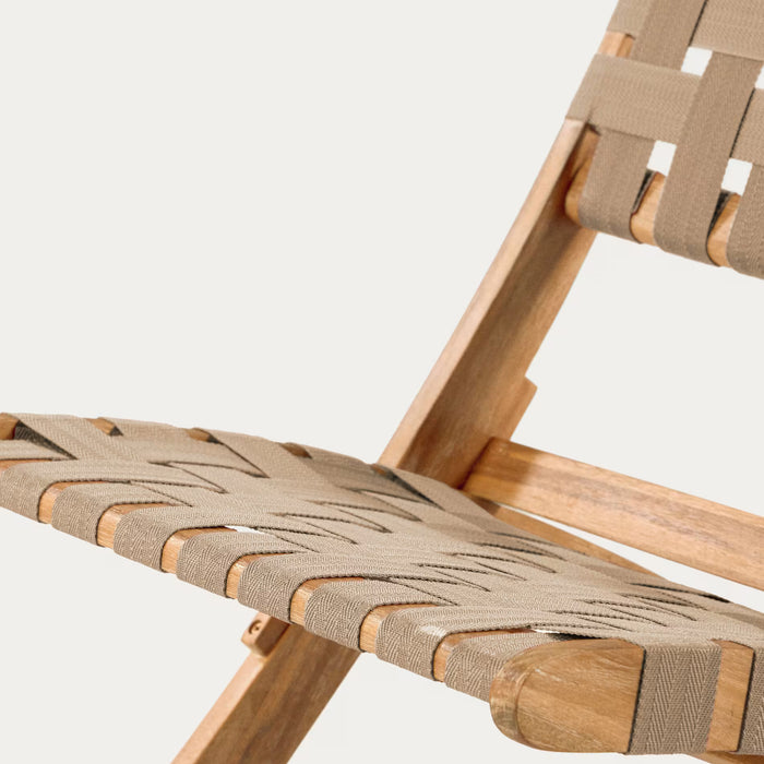 Kave Home Chabeli Klapstoel - Bruin