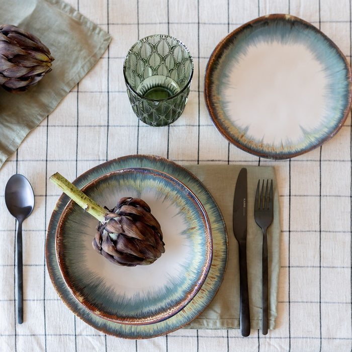 Kare Design Laguna borden blauw 20cm 4st