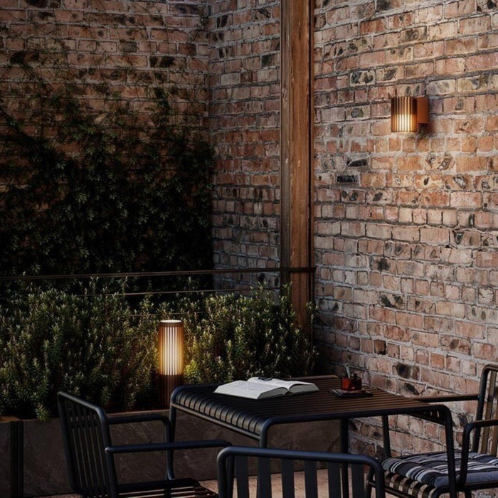 Nordlux Buitenlamp Aludra seaside paal H 45 cm bruin metallic