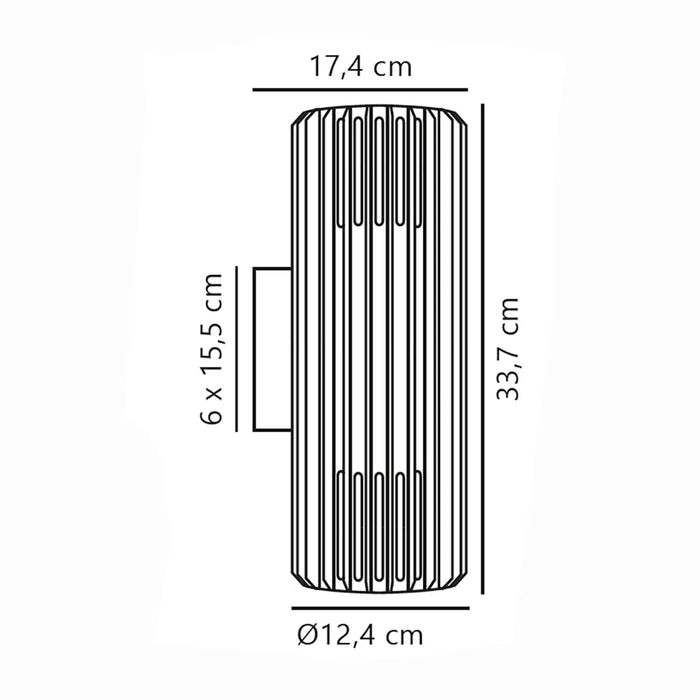 Nordlux Buitenlamp Aludra seaside 2 lichts wand antraciet