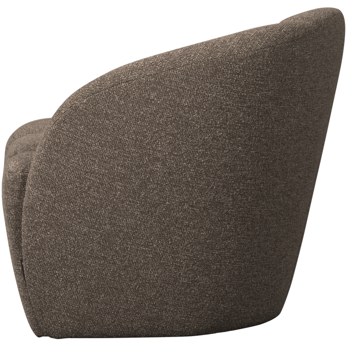 WOOOD Mojo 2-Zits Bankje Rechts - Bouclé - Bruin Melange