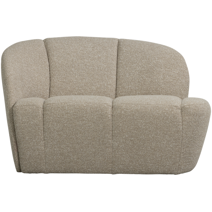 WOOOD Mojo 2-Zits Bankje Links - Bouclé - Beige Melange - 73x112x77