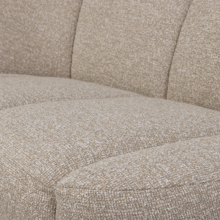 WOOOD Mojo 2-Zits Bankje Links - Bouclé - Beige Melange - 73x112x77