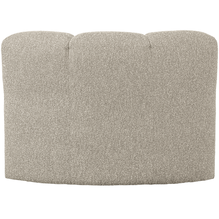 WOOOD Mojo Eetbankje Hoek Met Rugleuning - Bouclé - Beige Melange