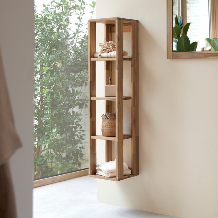 Tikamoon - Kolomkast van acaciahout 130 Lila