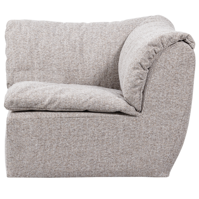 WOOOD Baggy Hoekelement - Geweven Stof - Naturel Melange - 81x96x96