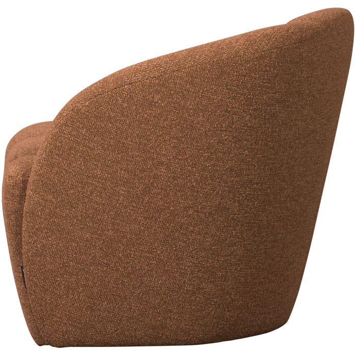 WOOOD Mojo 2-Zits Bankje Rechts - Bouclé - Roestbruin Melange