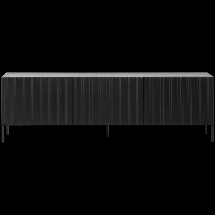 WOOOD New Gravure Tv-meubel B 180 cm - Grenen - Zwart