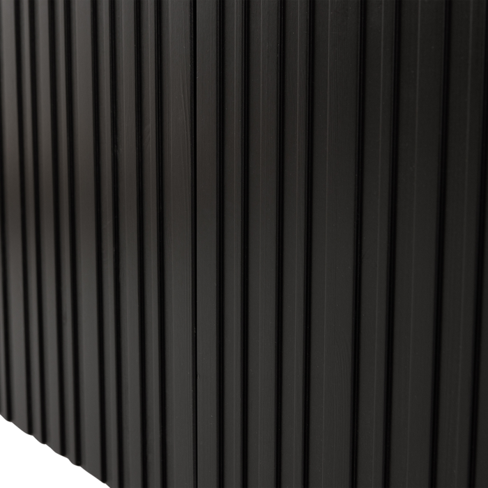 WOOOD New Gravure Tv-meubel B 180 cm - Grenen - Zwart