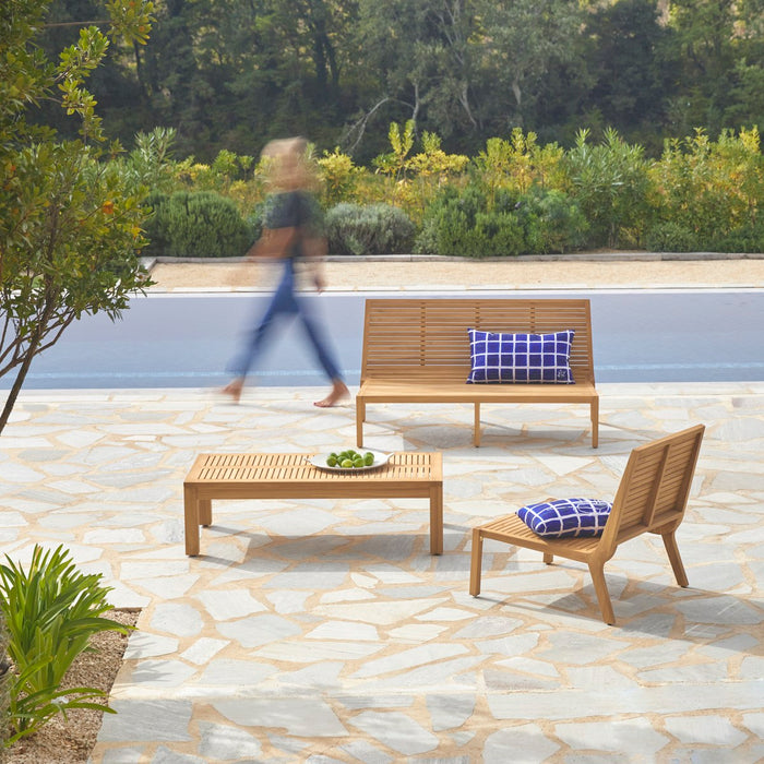 Tikamoon - Loungeset in teakhout Teo 3 personen