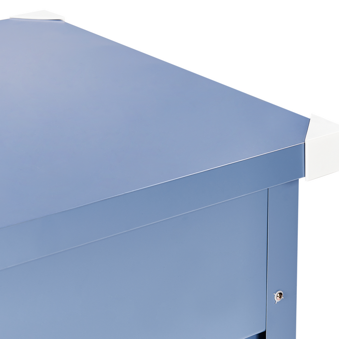 Beliani - CEBROSA - Kussenbox - Blauw - 300 l - Staal
