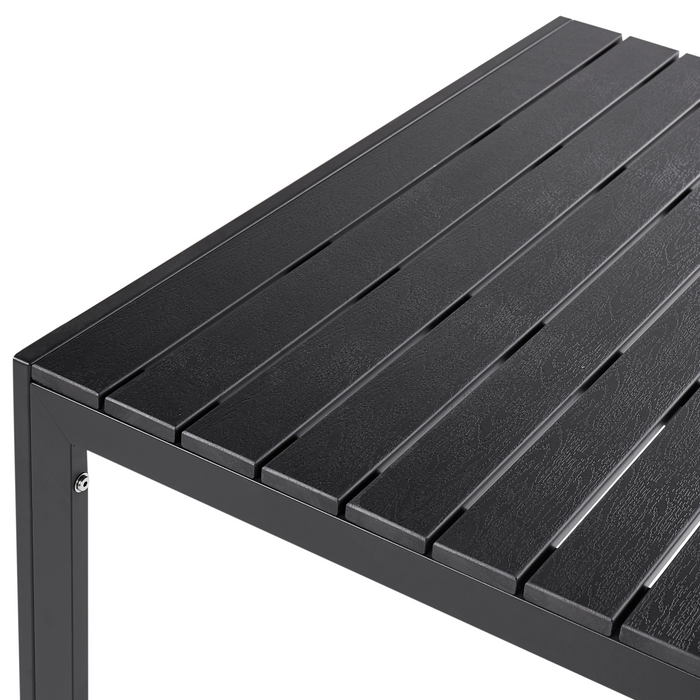 Beliani - NARDO - Tuinset voor 6 - Zwart|Zwart - Kunsthout