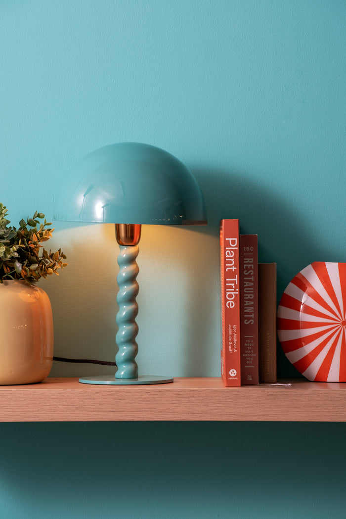 Leitmotiv - Tafellamp Prisa - Turquoise blue