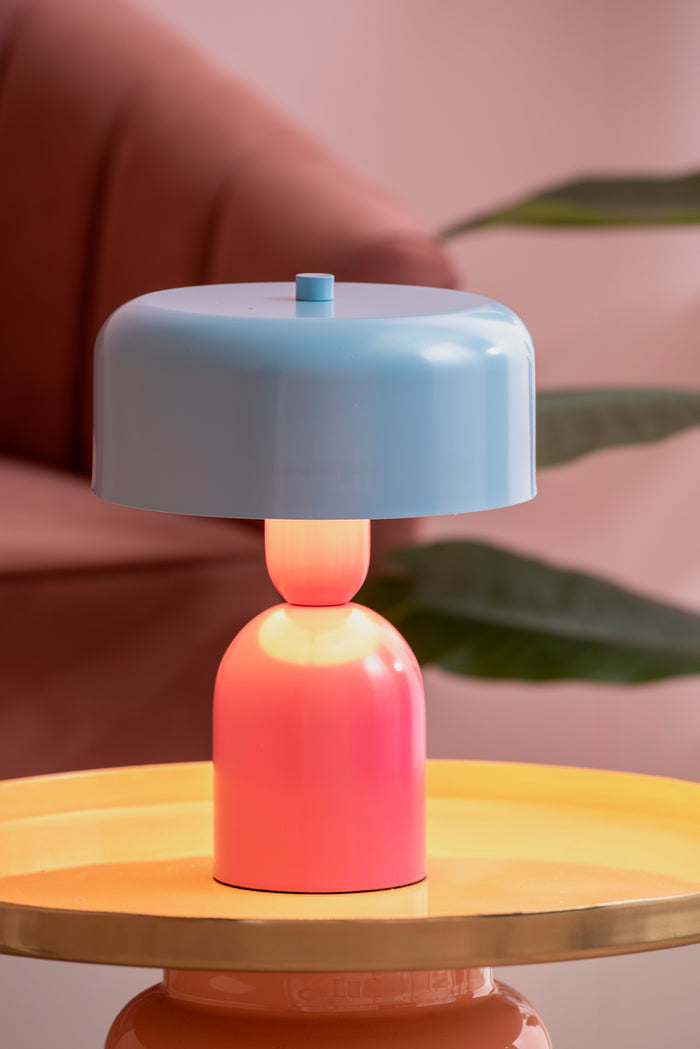 Leitmotiv - Tafellamp Double Funky - Bright pink & soft blue