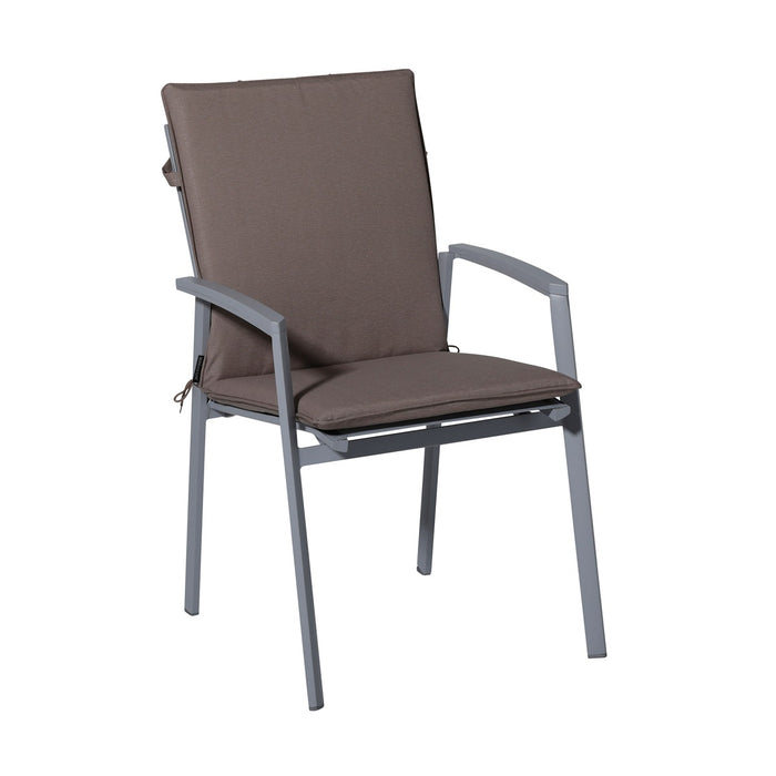 Madison - Stapelstoelkussen Panama taupe - Ca. 97x49 cm - Set van 4