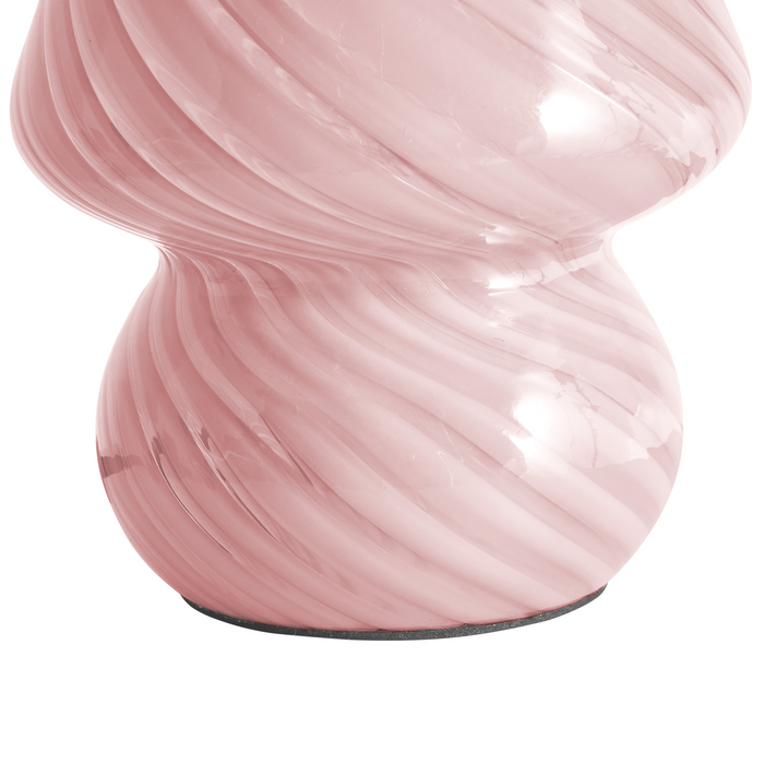 Beliani - LOBO - Tafellamp - Roze - Glas