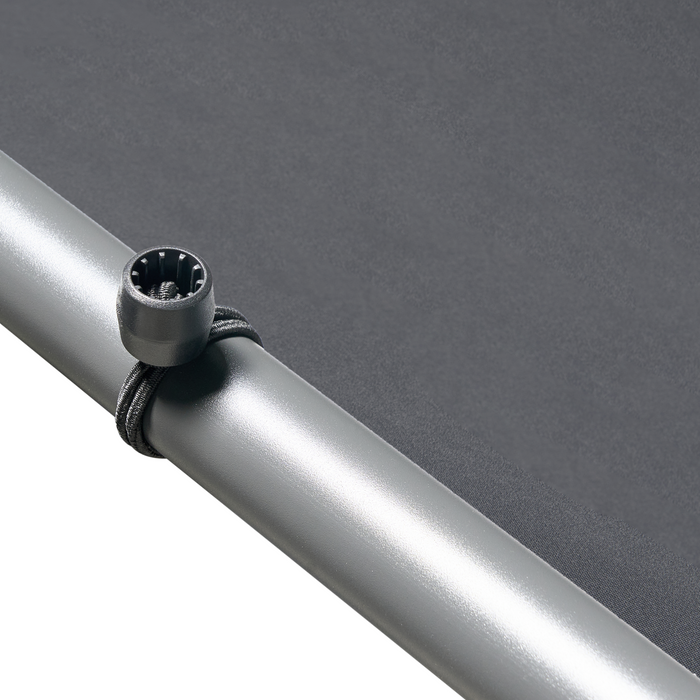 Beliani - VIMINO - Tuinpaviljoen - Donkergrijs - Staal