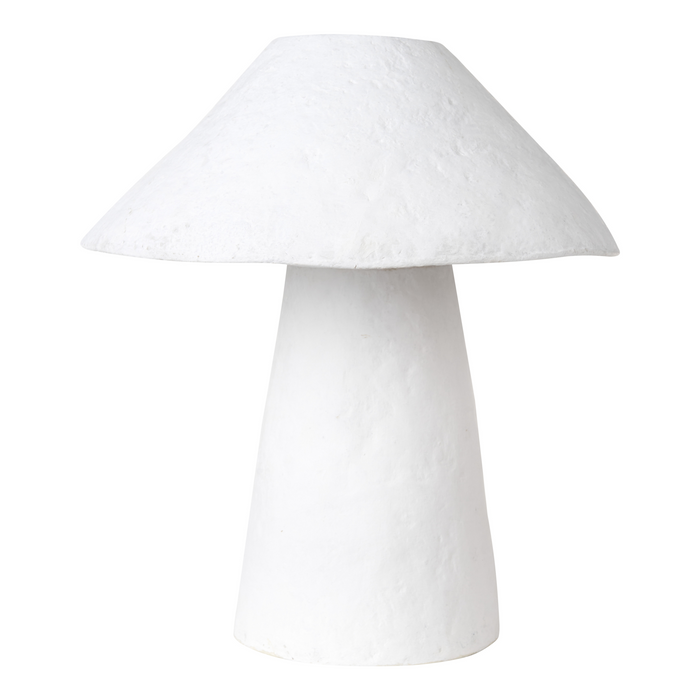 Beliani - ARROYO - Tafellamp - Wit - Papier-maché