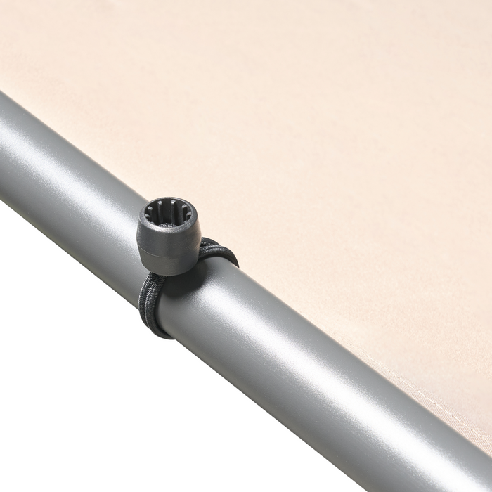 Beliani - VIMINO - Tuinpaviljoen - Taupe - Staal