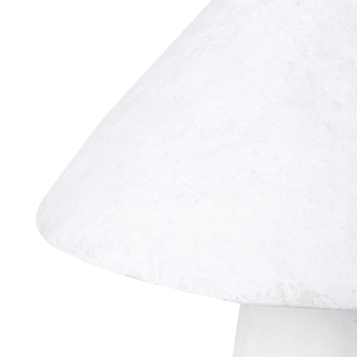 Beliani - ARROYO - Tafellamp - Wit - Papier-maché