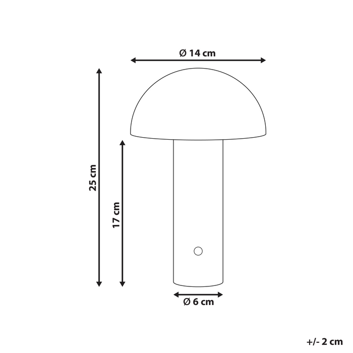 Beliani - BOJO - Tafellamp - Blauw - IJzer