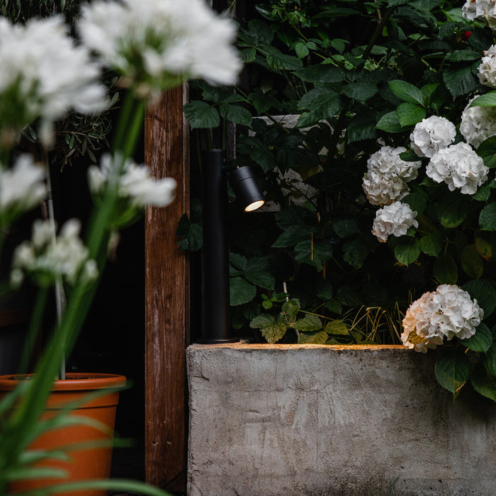 QAZQA Buitenlamp zwart met grondpin en kabelmof 50cm IP44 - Solo